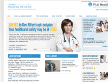 Tablet Screenshot of lifelinetomodernmedicine.com